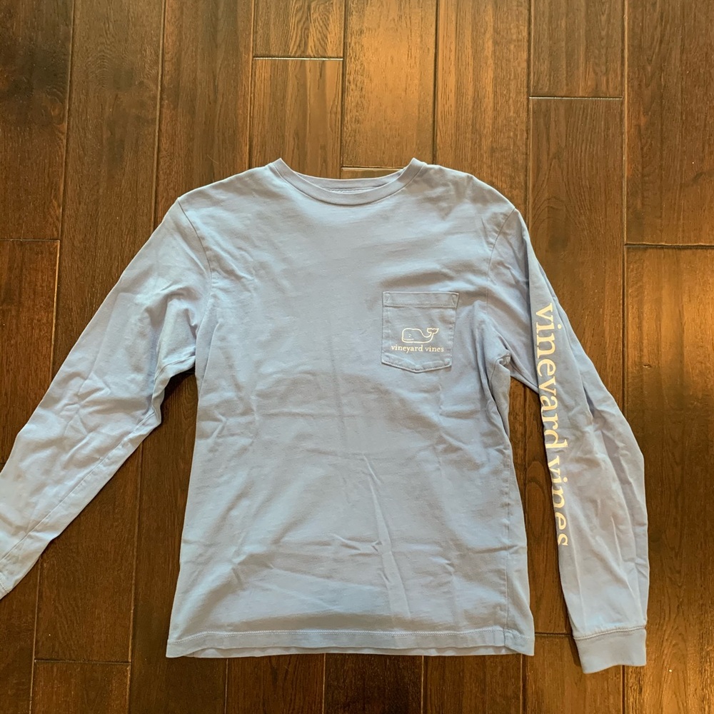 VINEYARD VINES light blue logo long sleeve